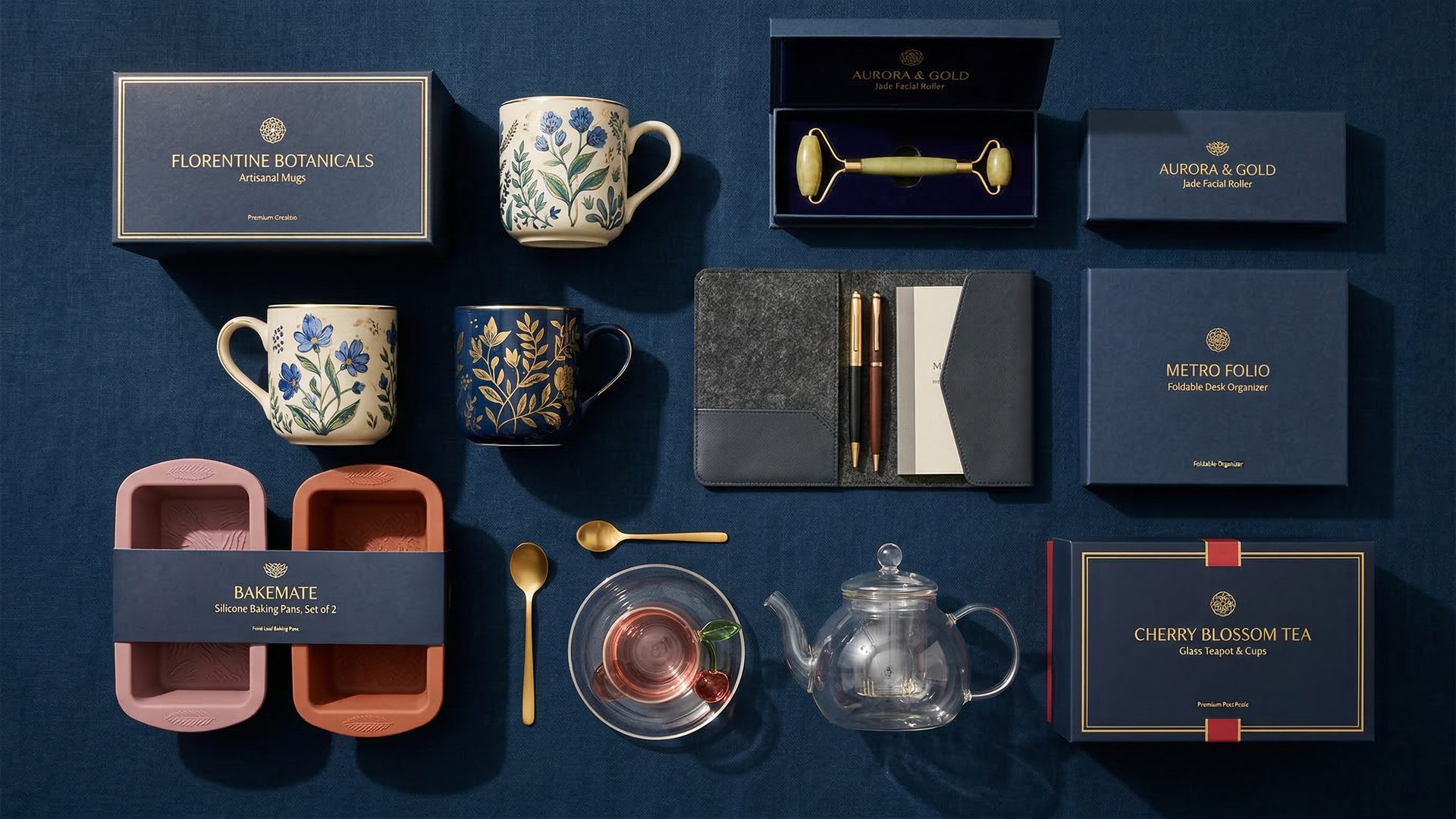 Aqualora wholesale branded product collection — housewares, beauty, and kitchen brands for U.S. distribution