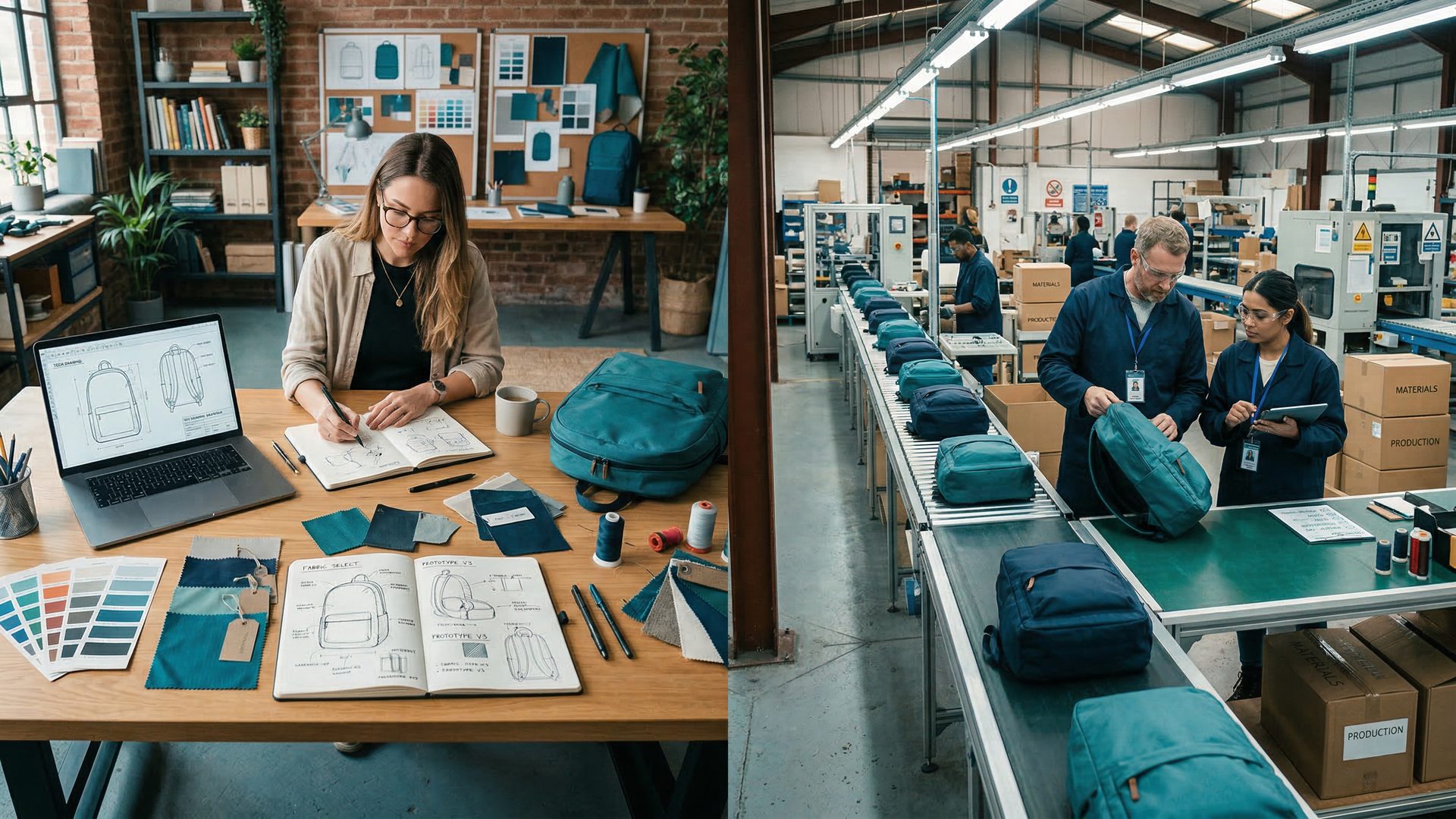 Factory production line and quality control — wholesale sourcing and distribution