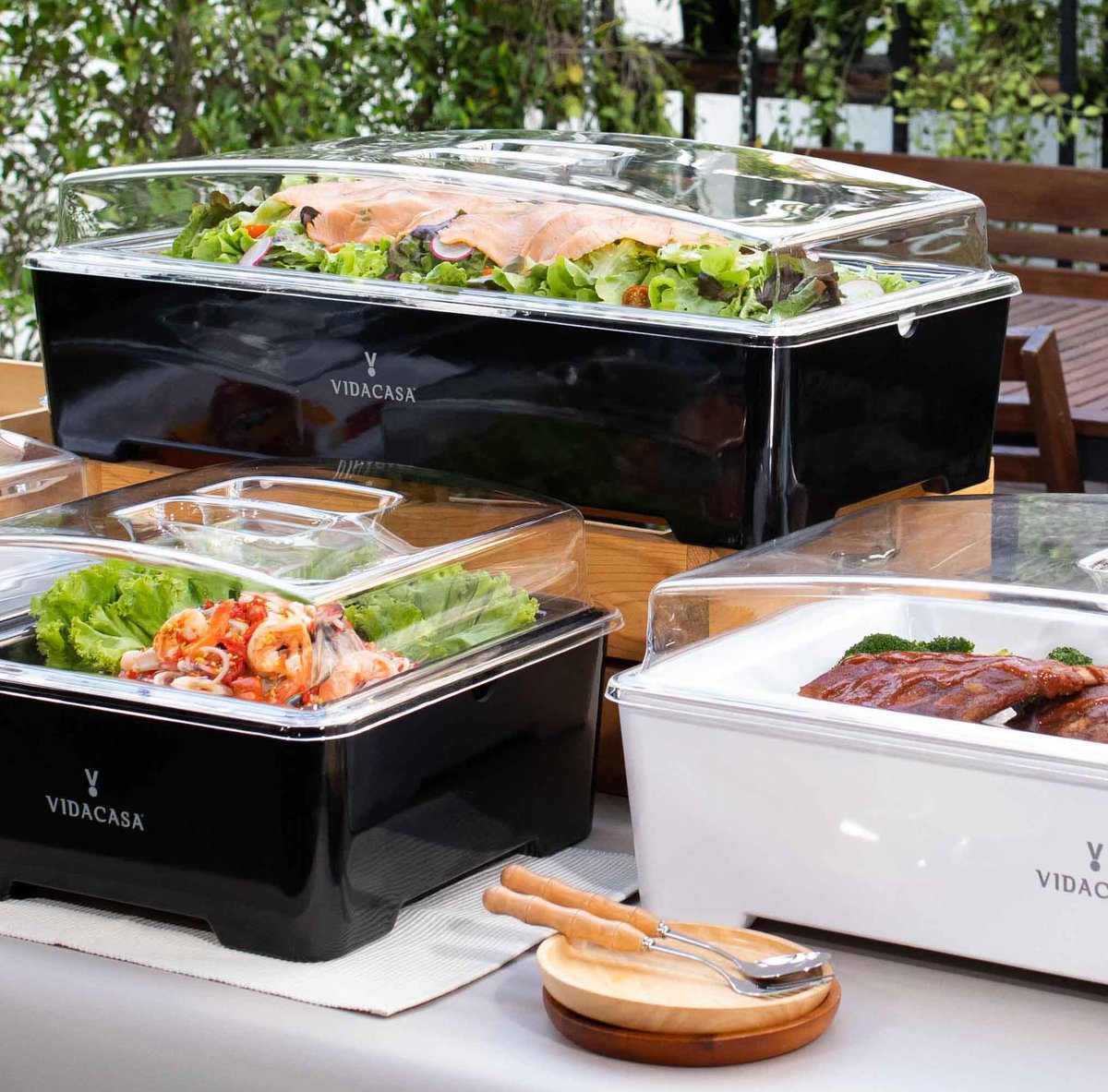 VIDACASA wholesale cordless buffetware system — U.S. distributor for hospitality